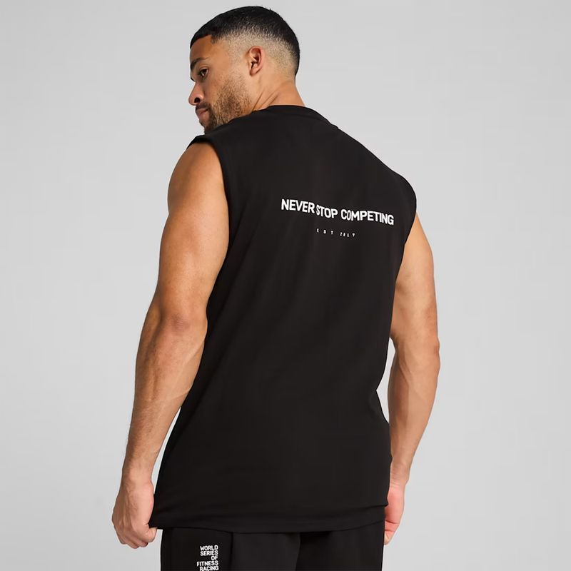 Koszulka treningowa męska PUMA x HYROX Cutoff Tank black 4