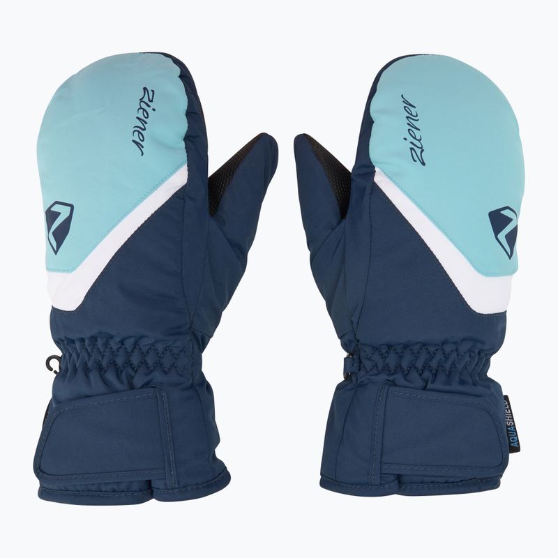 Rękawice narciarskie dziecięce ZIENER Loriano Aquashield Mitten dark navy 2
