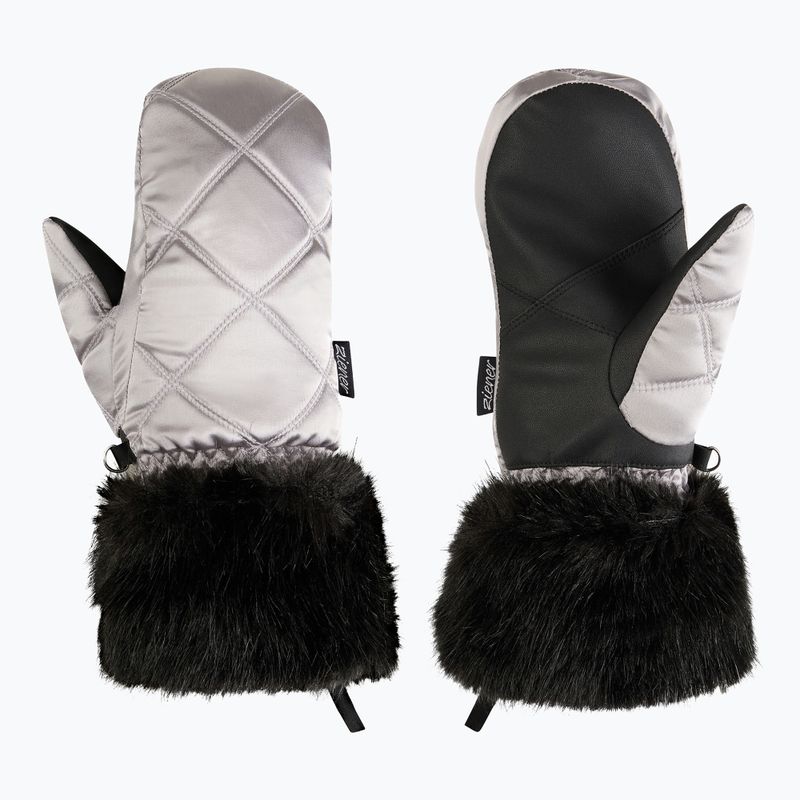 Rękawice narciarskie damskie ZIENER Kwinzi-Z Mitten metallic silver