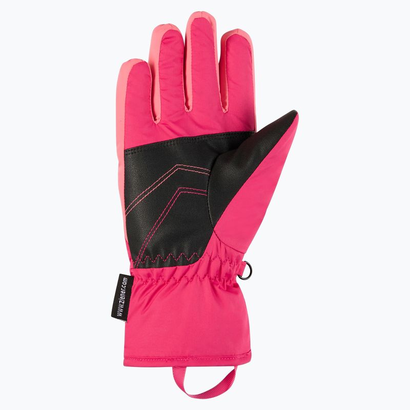 Rękawice narciarskie dziecięce ZIENER Lavivi-Z AS pop pink 3