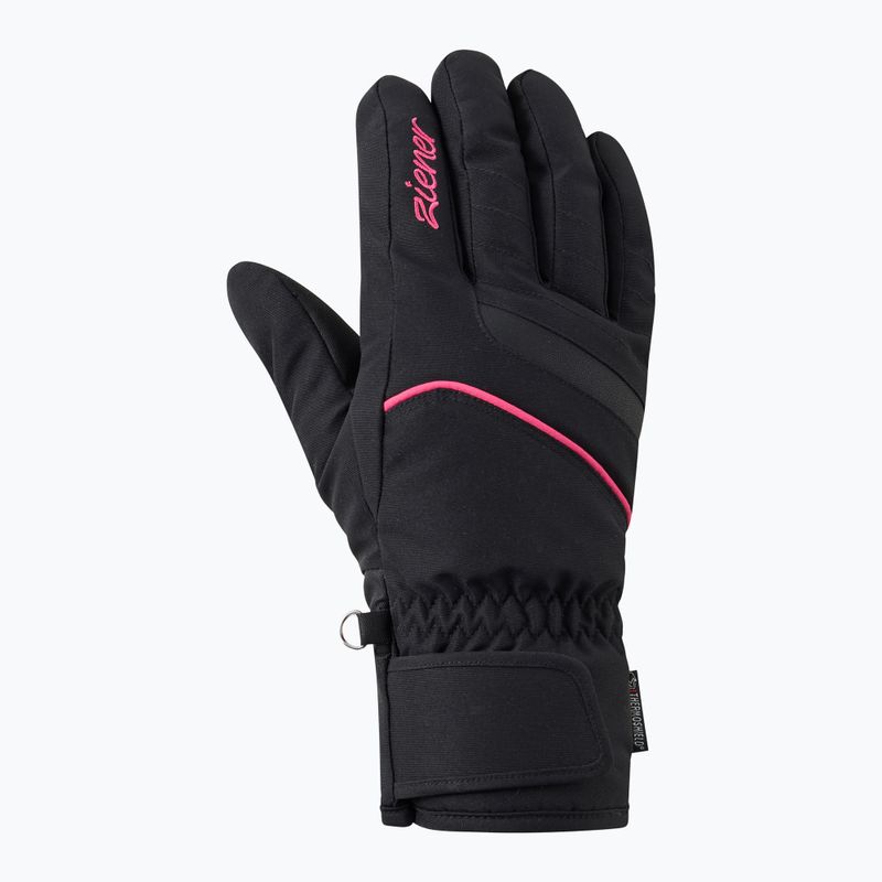 Rękawice narciarskie damskie Ziener Khania-Z PR Glove black/pink lily 2