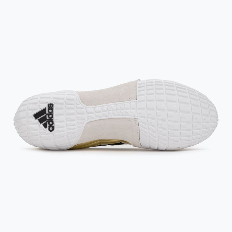 Buty bokserskie adidas Speedex core black/gold metallic 4