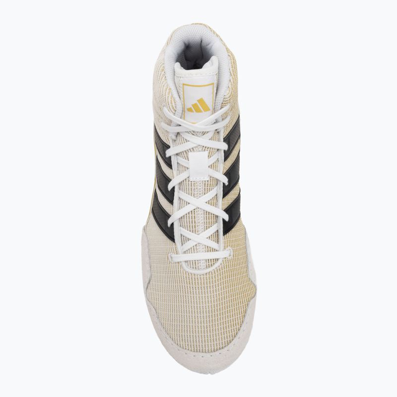 Buty bokserskie adidas Speedex core black/gold metallic 5