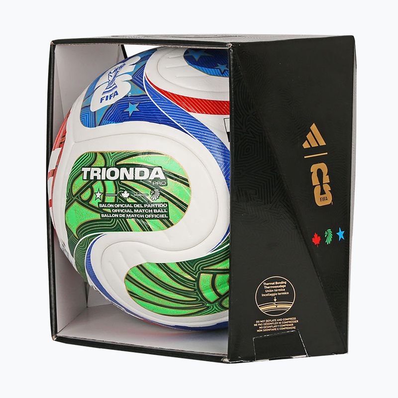 Piłka do piłki nożnej adidas Trionda Pro World Cup white/blue rozmiar 5 7