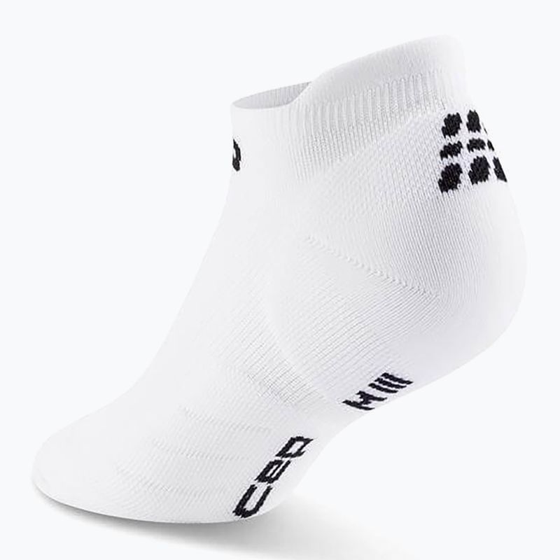 Skarpety kompresyjne damskie CEP Run No Show 5.0 white 3
