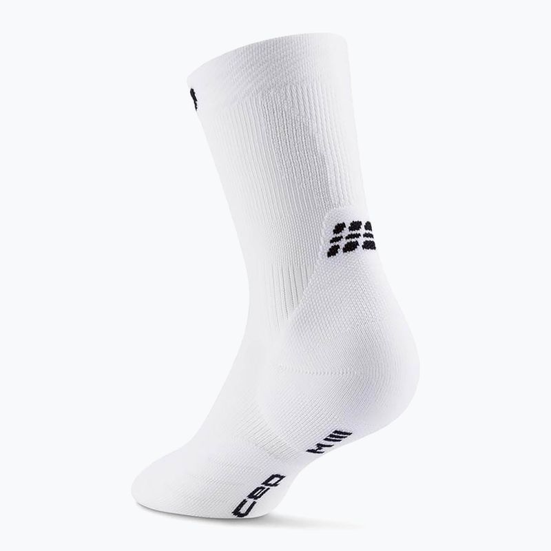 Skarpety kompresyjne damskie CEP Run Mid Cut 5.0 white 3