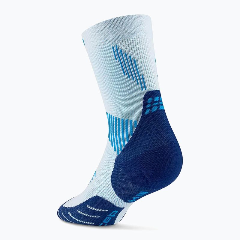 Skarpety kompresyjne damskie CEP Run Mid Cut 5.0 ice/blue 3
