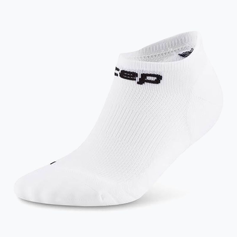 Skarpety kompresyjne męskie CEP Run No Show 5.0 white 2