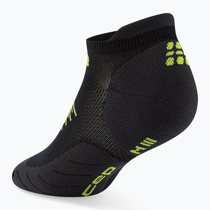 Skarpety kompresyjne męskie CEP Run No Show 5.0 black/lime 3