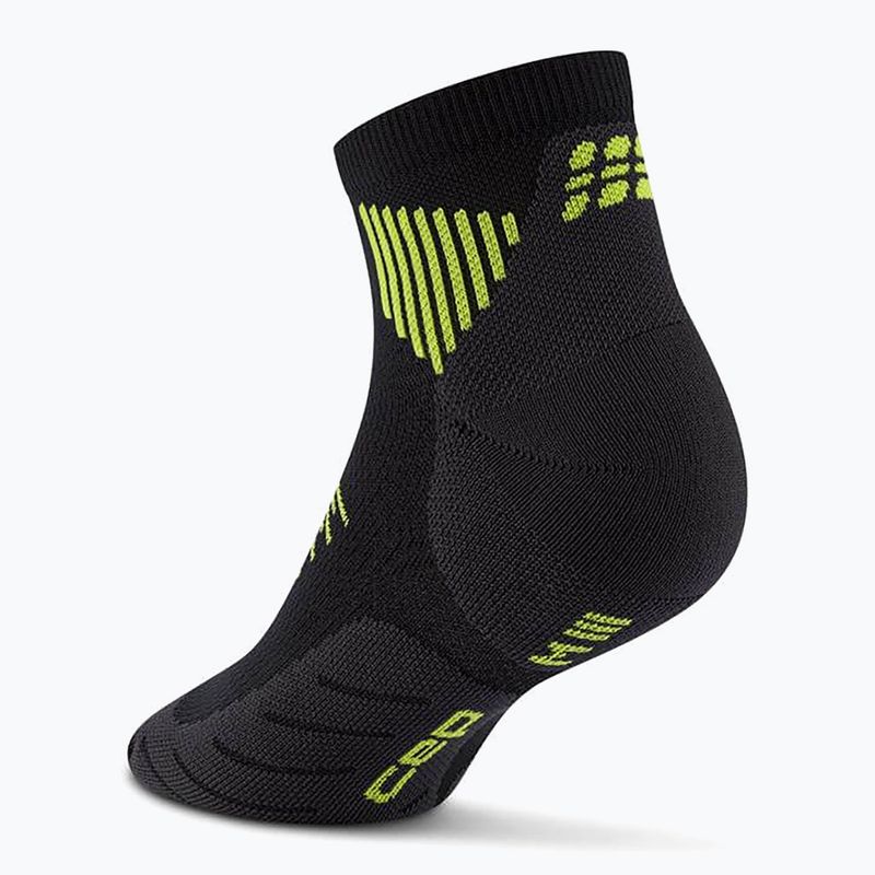 Skarpety kompresyjne męskie CEP Run Low Cut 5.0 black/lime 3