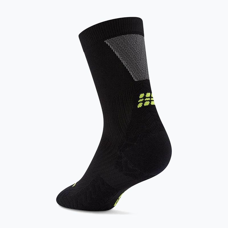 Skarpety kompresyjne męskie CEP Ultralight Mid Cut 4.0 black/grey 3