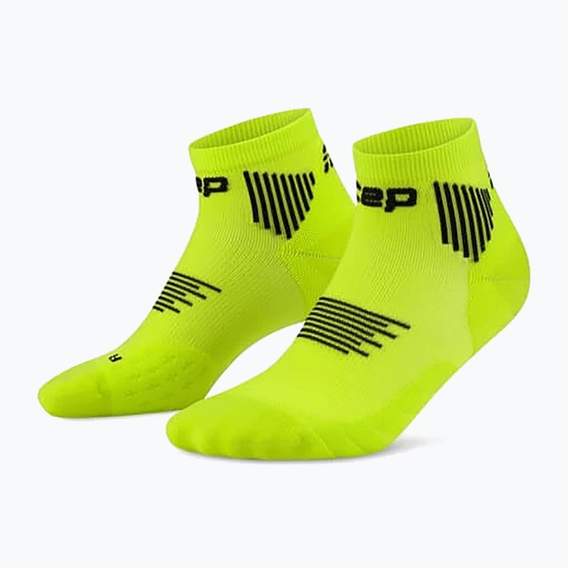 Skarpety kompresyjne damskie CEP Run Low Cut 5.0 lime/black