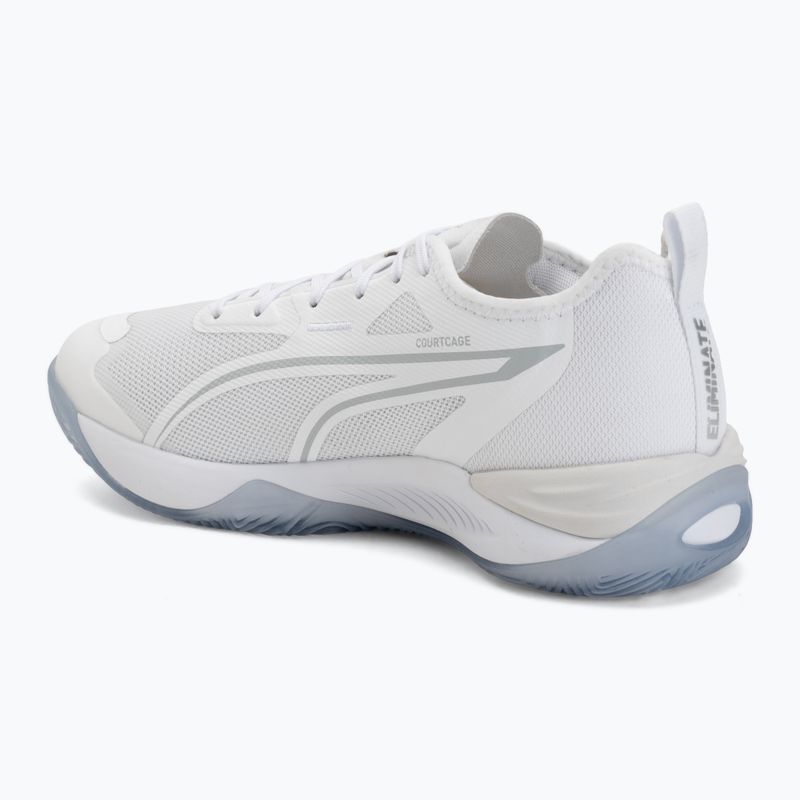 Buty do piłki ręcznej PUMA Eliminate NITRO 4 puma white/puma silver 3