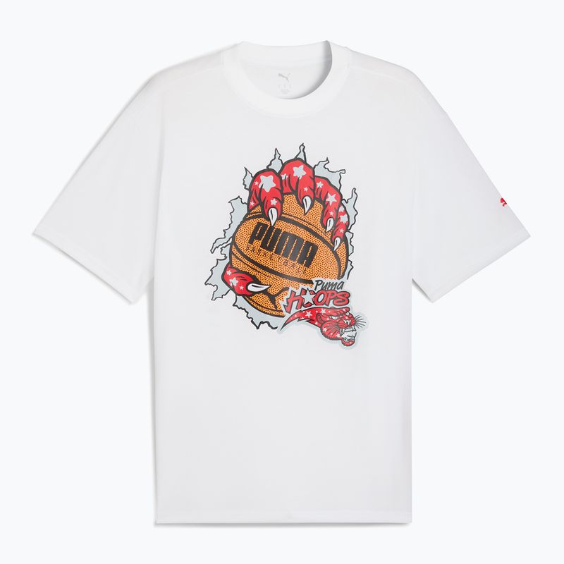 Koszulka koszykarska męska PUMA Hoopaverse Tee 3 puma white