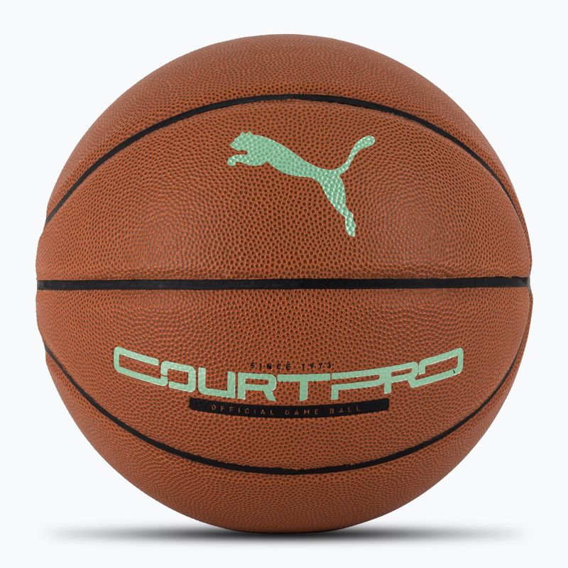 Piłka do koszykówki PUMA teamJAWS Court Pro Basketball leather brown/dark shadow rozmiar 7