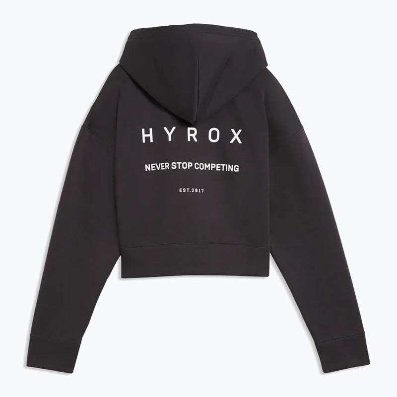 Bluza damska Puma Hyrox World Cropped Hoodie black/white 2