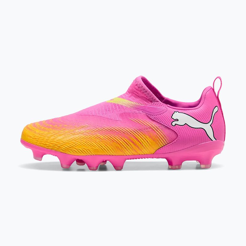Buty piłkarskie dziecięce PUMA Future 9 Match LL FG/AG Jr poison pink/puma wht/sun stream/bright aqua/puma blk 8
