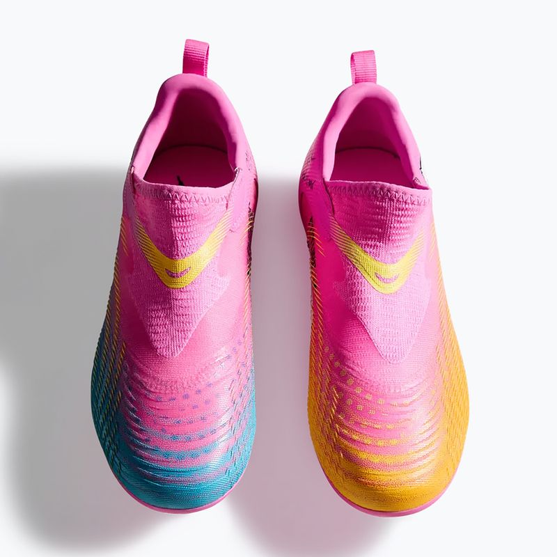 Buty piłkarskie dziecięce PUMA Future 9 Match LL FG/AG Jr poison pink/puma wht/sun stream/bright aqua/puma blk 12