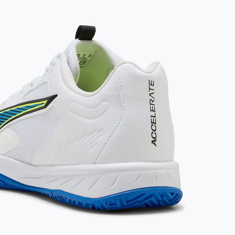 Buty do piłki ręcznej PUMA Accelerate Turbo 4 Game On puma white/glowing red/ultra blue 13