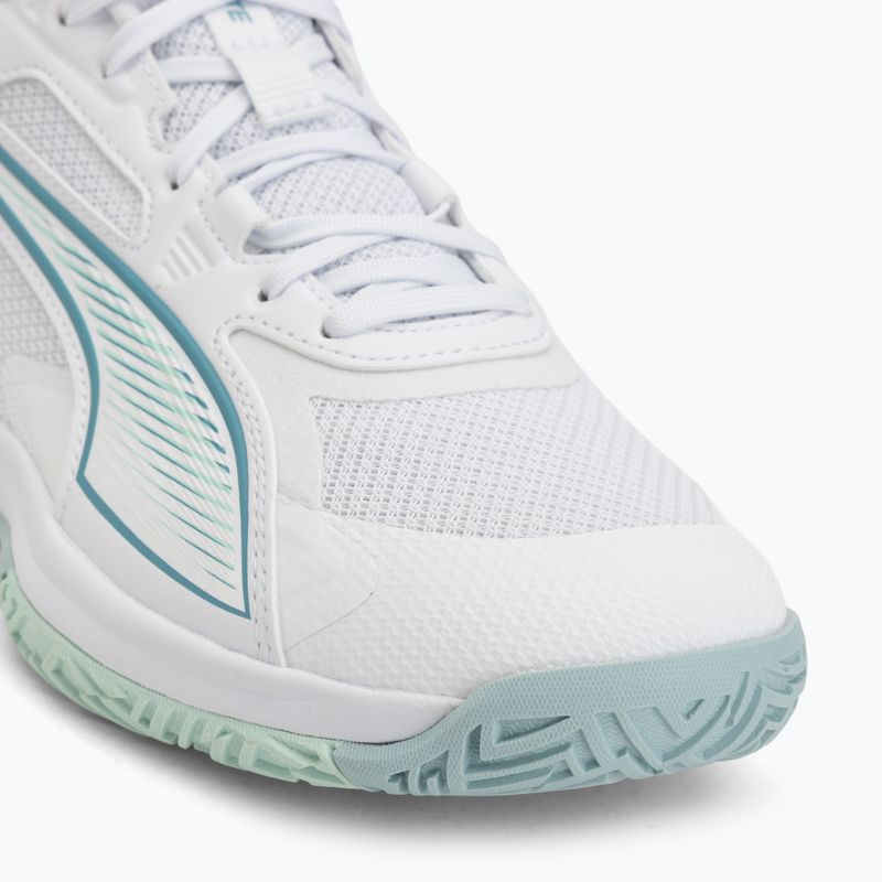 Buty do piłki ręcznej PUMA Accelerate Pro 4 Game On puma white/baltic sea blue/fresh water 7
