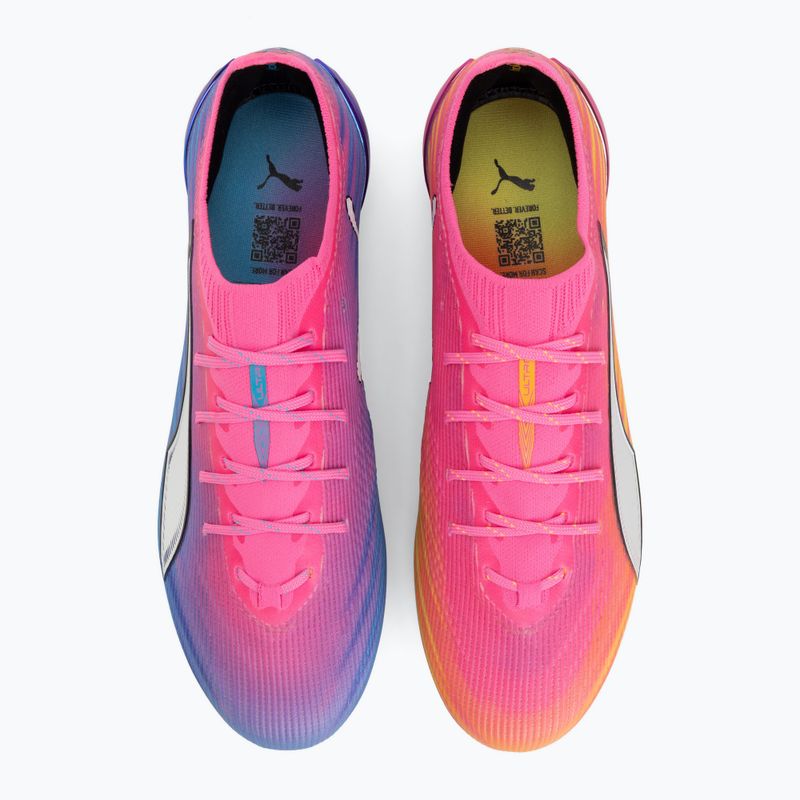Buty piłkarskie PUMA Ultra 6 Ultimate FG poison pink/puma wht/sun stream/bright aqua/puma blk 5