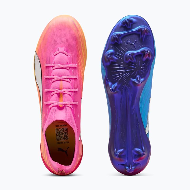 Buty piłkarskie PUMA Ultra 6 Ultimate FG poison pink/puma wht/sun stream/bright aqua/puma blk 13