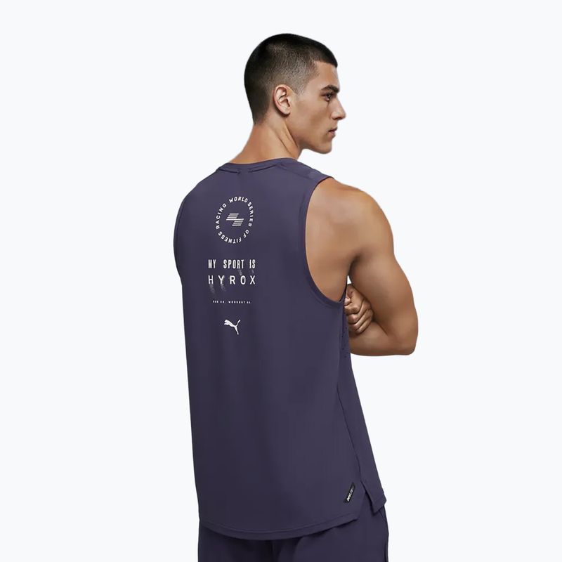 Koszulka treningowa męska PUMA x HYROX Dryelite Training Tank deep plum 3