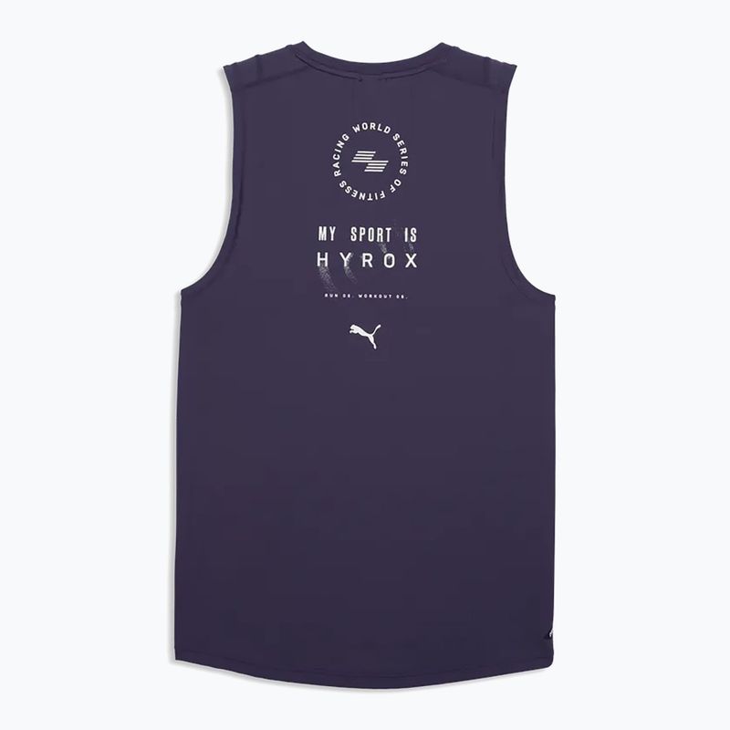 Koszulka treningowa męska PUMA x HYROX Dryelite Training Tank deep plum 5