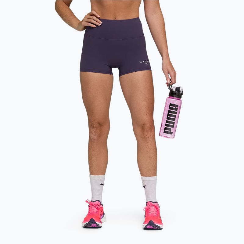 Spodenki treningowe damskie PUMA x HYROX Shapeluxe 3" Tight deep plum