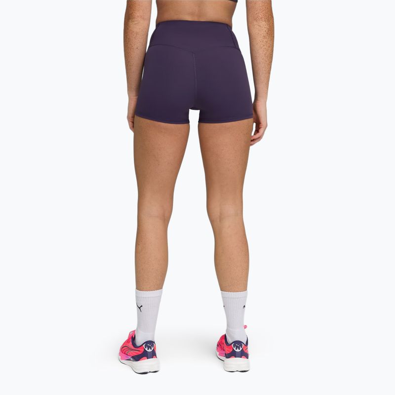 Spodenki treningowe damskie PUMA Hyrox Shapeluxe 3" Tight deep plum 2