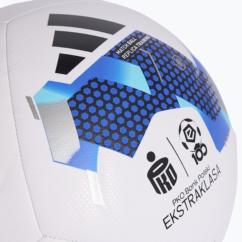Piłka do piłki nożnej adidas Ekstraklasa 26/27 Training white/blue size 4 3