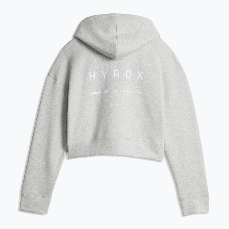 Bluza damska Puma Hyrox World Cropped Hoodie light grey 2