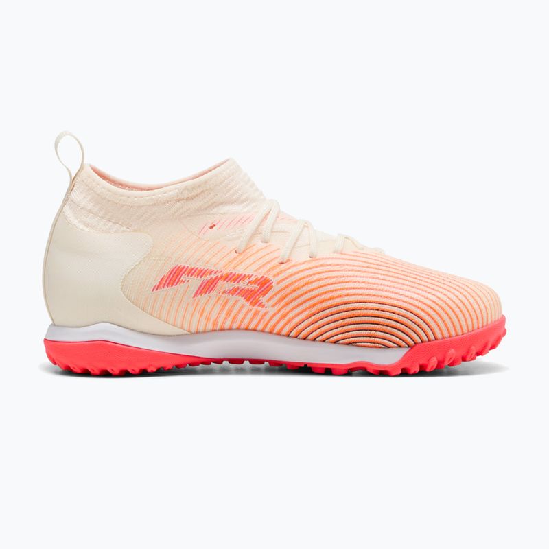 Buty piłkarskie dziecięce PUMA Future 9 Match TT+ Mid Jr sugared almond/puma white/ultra red/puma black 9