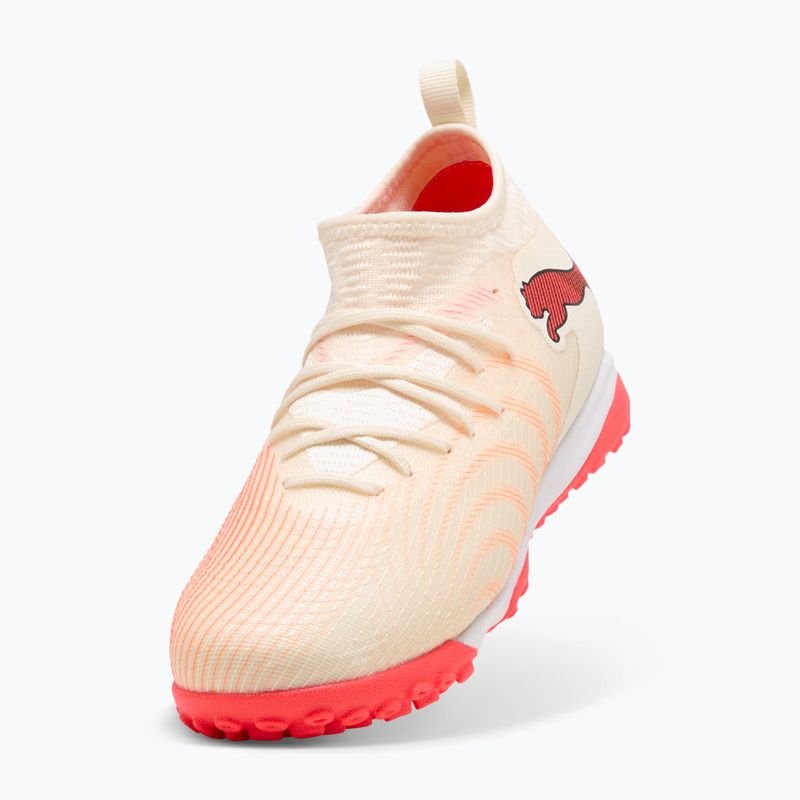 Buty piłkarskie dziecięce PUMA Future 9 Match TT+ Mid Jr sugared almond/puma white/ultra red/puma black 11