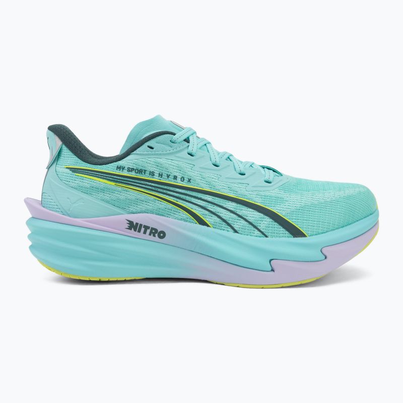 Buty treningowe damskie PUMA x HYROX Deviate Nitro 4 intense mint/light lavender 2
