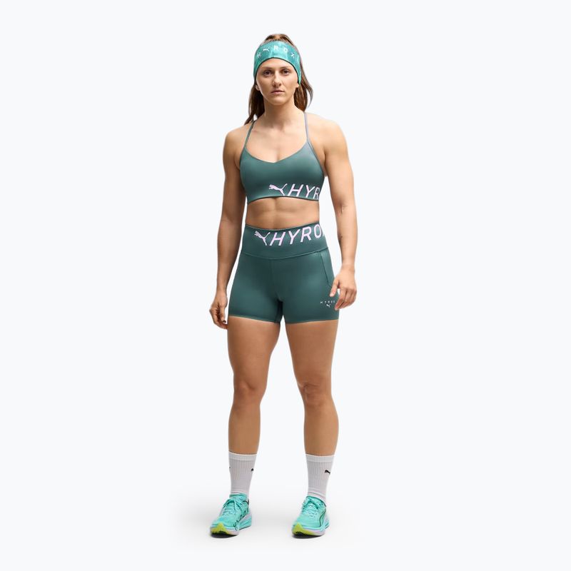 Biustonosz treningowy PUMA x HYROX Strappy Pwrmode herb garden 2