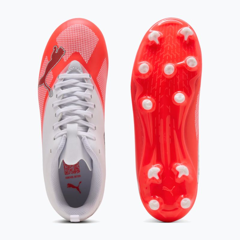 Buty piłkarskie dziecięce Puma Ultra 7 Play FG/AG Jr Ultra Red/Puma Black/Puma White 12