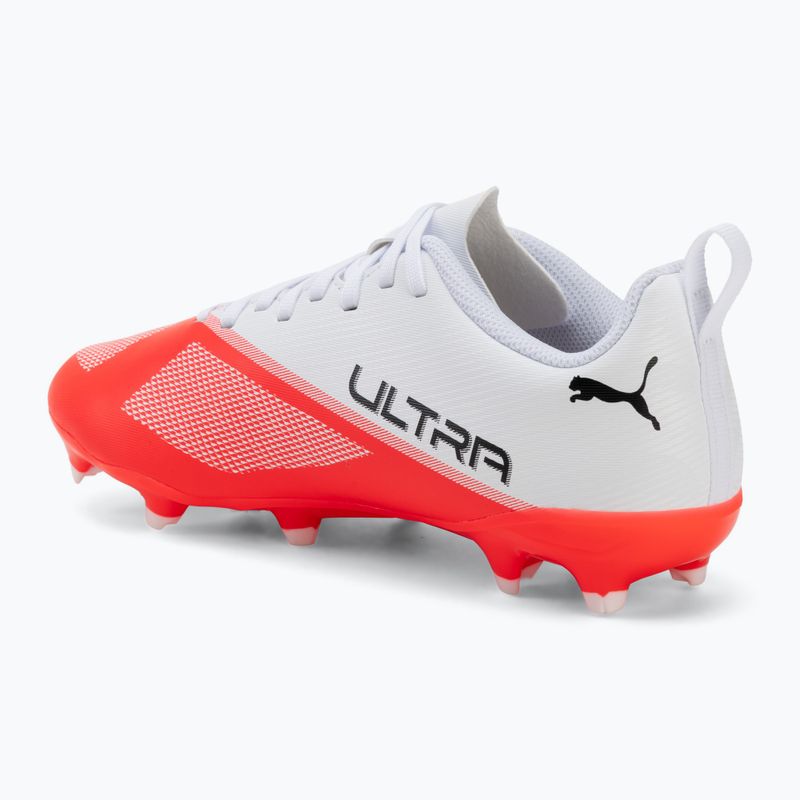 Buty piłkarskie dziecięce Puma Ultra 7 Play FG/AG Jr Ultra Red/Puma Black/Puma White 3