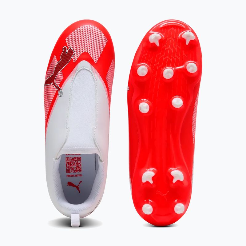 Buty piłkarskie dziecięce Puma Ultra 7 Play LL FG/AG Jr Ultra Red/Puma Black/Puma White 12