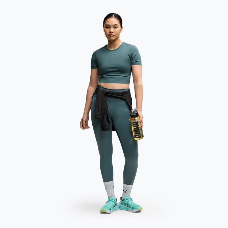 Koszulka treningowa damska PUMA x HYROX Pwrmode Crop herb garden 2