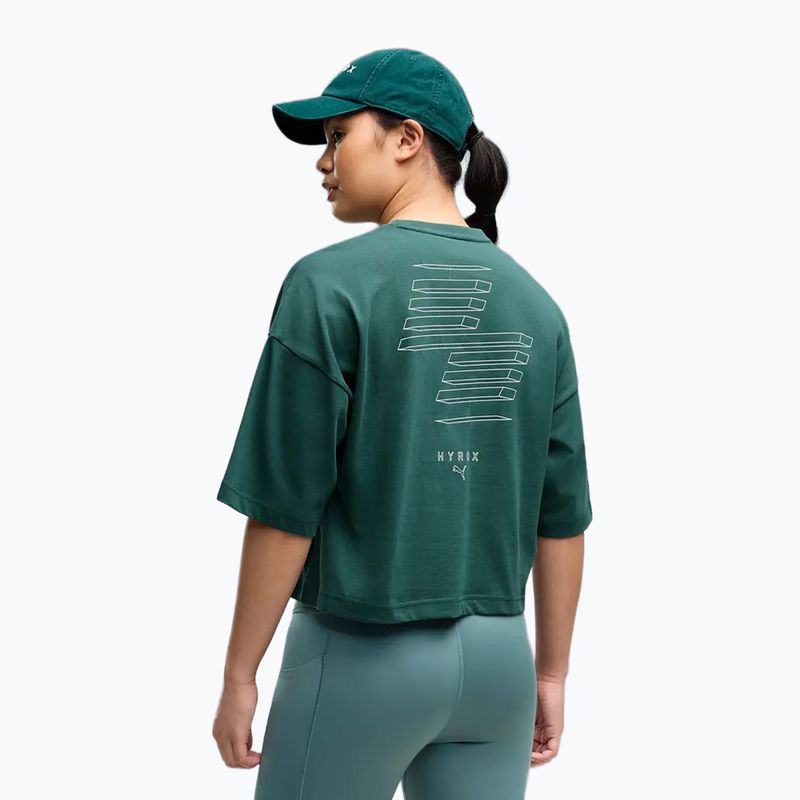 Koszulka treningowa damska PUMA x HYROX Cropped Lifestyle herb garden 3