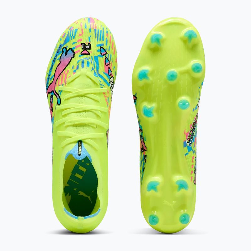 Buty piłkarskie PUMA Ultra Nitro 7 Match Advanced Level FG/AG puma white/blue glimmer/pink glimmer/yellow alert 10
