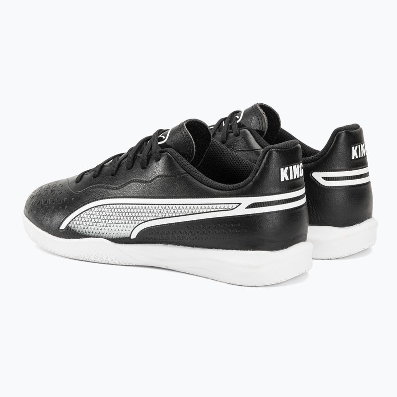 Buty piłkarskie dziecięce PUMA King Match IT puma black/puma white 3
