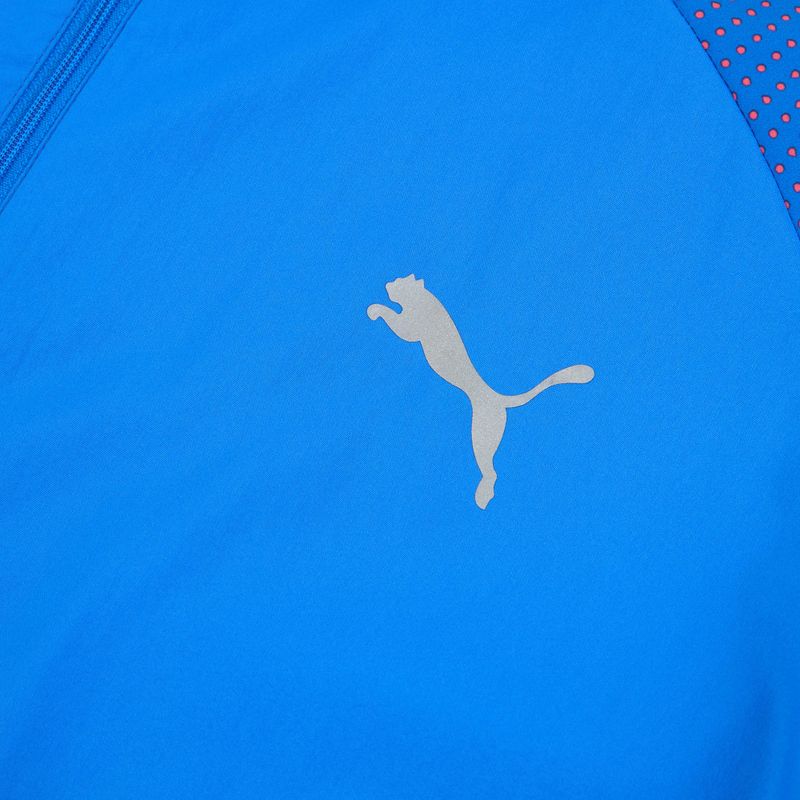 Kurtka do biegania męska PUMA Run Favorite Woven Jacket blue/fire orchid 3