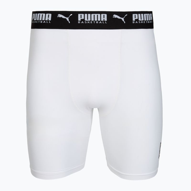 Spodenki koszykarskie męskie PUMA Hoops Team Baselayer puma white