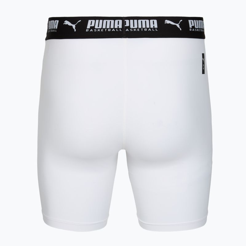Spodenki koszykarskie męskie PUMA Hoops Team Baselayer puma white 2