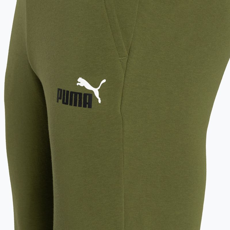 Spodnie męskie PUMA Essentials+ 2 Col Logo TR olive green 3