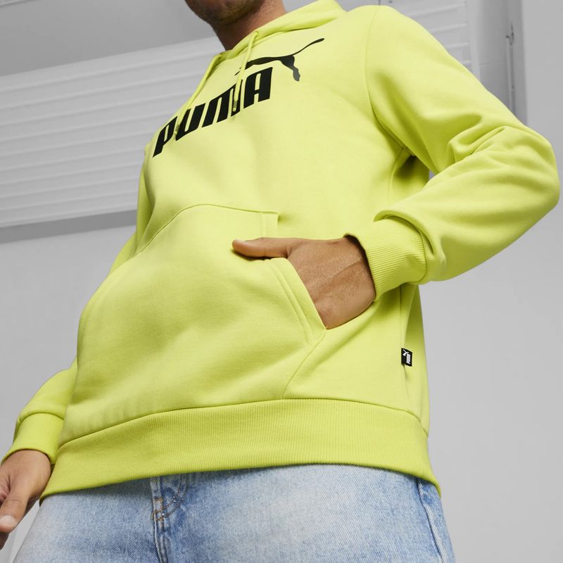 Bluza męska PUMA Essentials Big Logo Hoodie FL lime sheen 6