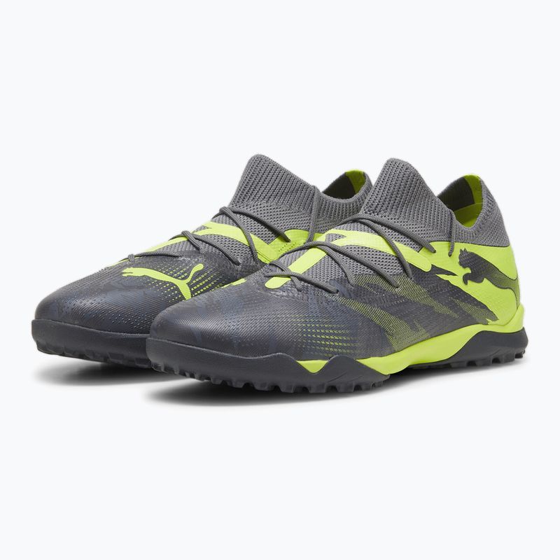 Buty piłkarskie PUMA Future 7 Match Rush TT strong gray/cool dark gray/electric lime 8