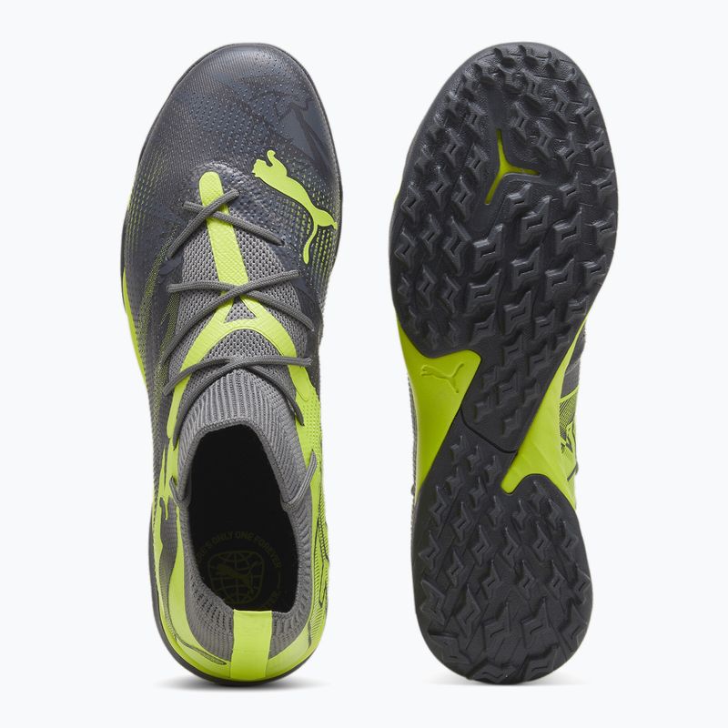 Buty piłkarskie PUMA Future 7 Match Rush TT strong gray/cool dark gray/electric lime 9